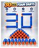 Fiddlerz EVA Toy Gun Refill Bullet Darts with Suction Cup Orange - 30 Pieces