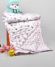Mom's Home Organic Cotton Baby Quilt Animal Print - Pink White
