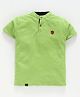 Earth Conscious Half Sleeves Solid T-Shirt - Green