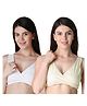 Morph Maternity Pack Of 2 Leak Proof Sleep Nursing Bras - Cream & White