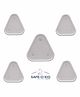 Safe-O-Kid Baby Safety Socket Covers (Set of 5) 4 Standard & 1 Power Plug Covers for Baby Proofing Electrical Outlets | Child Proof Electric Socket Protector & Dummy Plug Guards for Kids - White
