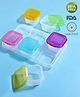 Babyhug Food Storage Containers Set of 6 - Multicolour