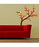 Chipakk Wall Decal Branch with Birds 2 Orange - Medium