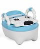 Babyhug Cow Potty Chair - White Blue