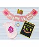 Untumble Half Birthday Decoration Kit with Onesie Pink - Pack of 25