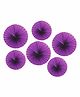 Untumble Paper Fan Wall Decor Purple - Pack of 6
