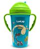 LuvLap Tiny Giffy Sippy Cup, Silicone Straw, BPA Free, 300 ml 18m+ (Green)