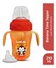 LuvLap Banana Time 210ml Anti Spill, Interchangeable Sipper / Sippy Cup with Soft Silicone Spout and Straw BPA Free, 6m+ (Orange)