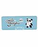 Webby Panda Printed Pencil Box - Light Blue