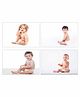 WENS HD Digital Baby Posters Pack of 4 - White