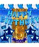 Shopperskart Fifth Birthday Decoration Kit Blue - Pack of 73