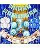 Shopperskart First Birthday Decoration Kit Blue - Pack of 85