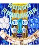 Shopperskart First Birthday Decoration Kit Blue - Pack of 85
