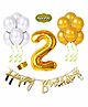 Shopperskart Second Birthday Decoration Kit Yellow - Pack of 45