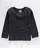 Babyhug Full Sleeves Thermal Vest - Dark Grey