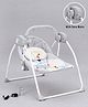 Babyhug Galaxy Electric Swing with Extra Free Motor & Remote - Grey (Without Hanging Toys)| Automatic & Manual Operation| 3 Swing Speed| Off Timer| Built-in Music & Soothing Vibration| Compact Fold| Safety Harness| Cushion Seat