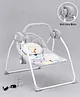 Babyhug Galaxy Electric Swing with Extra Free Motor & Remote - Grey (Without Hanging Toys)| Automatic & Manual Operation| 3 Swing Speed| Off Timer| Built-in Music & Soothing Vibration| Compact Fold| Safety Harness| Cushion Seat