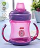 Babyhug 250 ml Spout Sipper Bottle with Twin Handles  Orange | Leak-Resistant | BPA Free| Flip Open Cap | Silicone Spout |