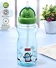 Babyhug Straw Sipper Bottle with Penguin Print  360 ml, Blue | BPA Free | Leak-Resistant | Flip Open Lid | EN Certified | Dishwasher Safe | Ideal for Newborns & Toddlers