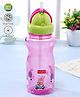 Babyhug Straw Sipper Bottle with Penguin Print  360 ml, Pink | BPA Free | Leak-Resistant | Flip Open Lid | EN Certified | Dishwasher Safe | Ideal for Newborns & Toddlers