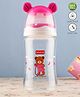 Babyhug Anti Colic Feeding Bottle Bear Shape Pink - 250 ml 