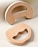 Babyhug Natural Steam Beech Wood Teether Pack of 2 (Design May Vary)