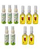 Organic Magic Toilet Seat Sanitizer with Hand Sanitizer Combo Pack of 10 - 50 ml each