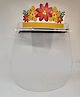 Soul Fairy Flower Crown Elastic Face Shield - White