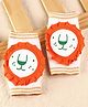 Baby Elbow & Knee Pads Lion Applique - Orange