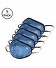 Wildcraft W95+ Reusable Small Size Supermask Blue - Pack of 5
