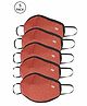 Wildcraft Medium Size Reusable W95+ Supermasks Orange - Pack of 5