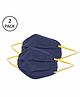 Torq Reusable Medium Size Face Masks Navy Blue - Pack of 2