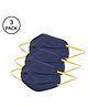 Torq Reusable Small Size Face Masks Navy Blue - Pack of 3
