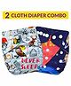 Bembika Reusable Cloth Diaper Set of 2 - Multicolor