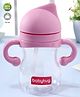 Babyhug Straw Sipper with Twin Handle Pink - 350 ml