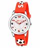 Kool Kidz Analogue Watch Football Design - Red
