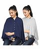 Nene Multi Purpose Nursing Shawl Pack of 2 - Grey Navy Blue