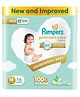 Pampers Premium Care Pants, Medium size baby diapers (M), 16 Count, Softest ever Pampers pants