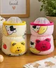The Little Looker Plush Bottle Cover with Elastic Neck Pack of 2 Yellow Pink - Fits 125 ml 120 ml 140 ml Bottle ( Cartoon Print May Very)