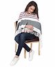 Lulamom Striped Nursing Shawl - Maroon