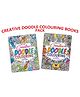 Dreamland Publications Creative Doodle Colouring Books Pack of 2 - English