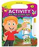 Write and Wipe Activity Book for Kids Age 2 to 4 | Reusable Wipe Clean Book with 16 Fun Learning Activities | Preschool Early Writing, Drawing & Pen Control Practice with Marker Pen