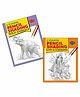 Sawan Wild Animals and God Goddesses Shading Activity Book Pack of 2 - English