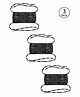 Tossido Printed Free Size Drawstring Cotton Mask Black - Pack of 3
