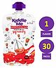 Kiddle Me Squeezy Healthy Puree Snack Strawberry Tomato & Oats Pack of 30 - 120 gm each