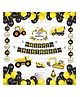 Untumble Construction Theme Birthday Kit Black - Pack of 58