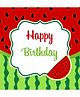 Untumble Watermelon Happy Birthday  Backdrop - Red Green