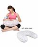 Nene Multifunction Nursing Printed Pillow with Additional Pillow Cover - Pink Grey