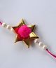 Pihoo Rakhi Gotta Patti Flower & Pom Pom - Pink