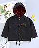 ToffyHouse Full Sleeves Hooded Jacket - Black